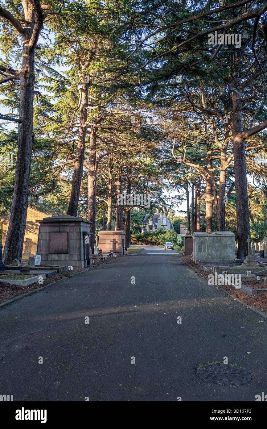 Hanwell Cemetery, Ealing, Londra Foto Stock