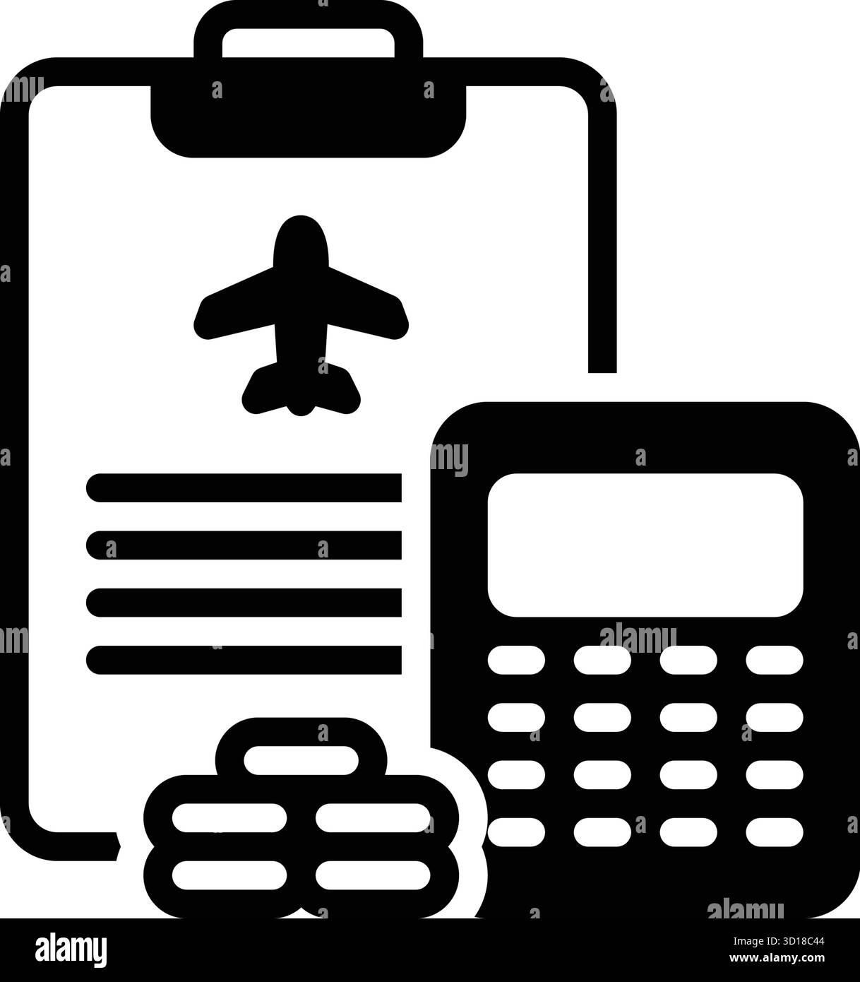 Icona per la gestione delle spese, spesa Illustrazione Vettoriale