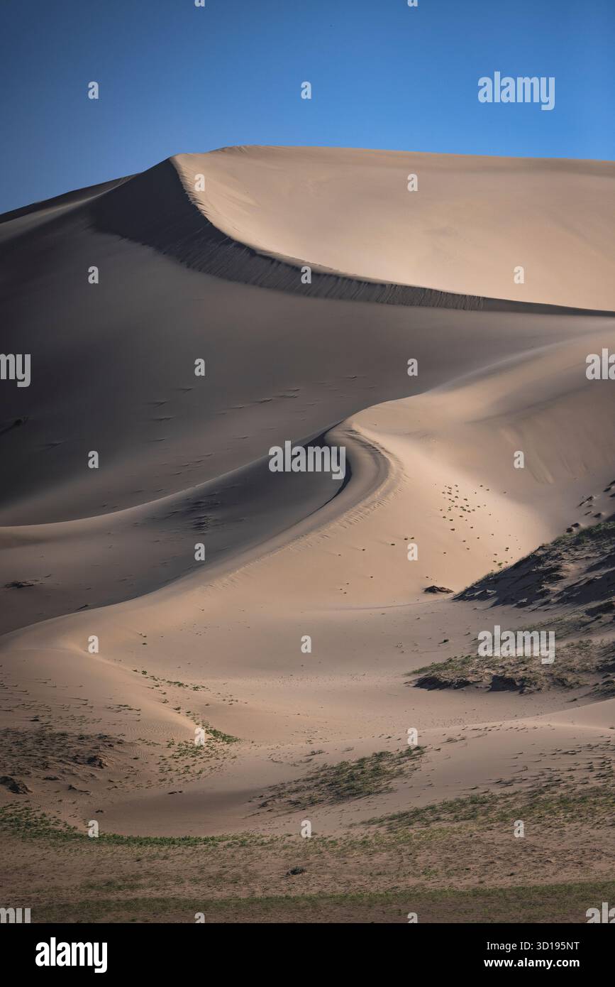 Dune del deserto del Gobi Foto Stock