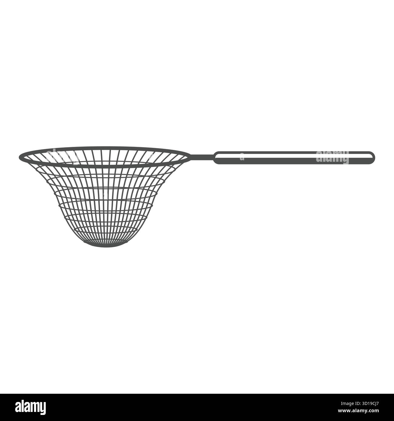 Skimmer a cucchiaio in spugna profonda isolato per il ristorante cucina icona illustrazione Design Vector Illustrazione Vettoriale