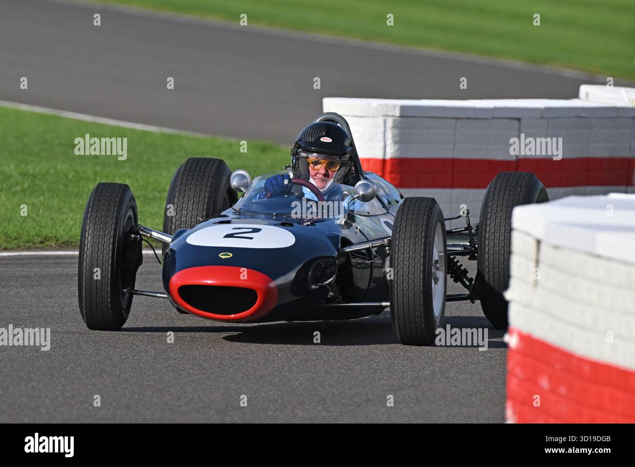 Federico Buratti, Lotus-BRM 24, Glover Trophy, una gara di venticinque minuti per vetture da 1½ litro con motore Grand Prix, che ha gareggiato su piste nel Regno Unito e in E. Foto Stock