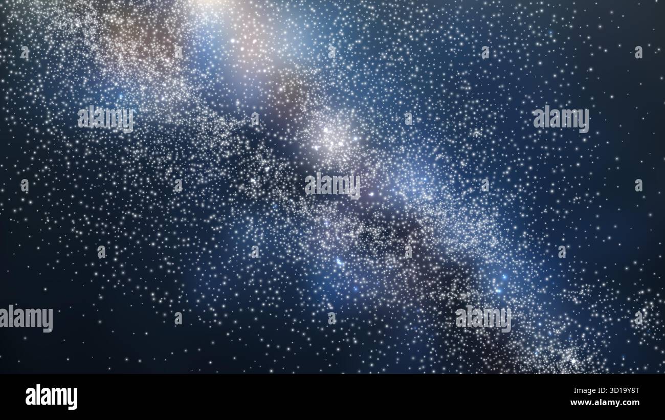 Via Lattea. Sfondo stellato realistico. Illustrazione vettoriale EPS10 Illustrazione Vettoriale