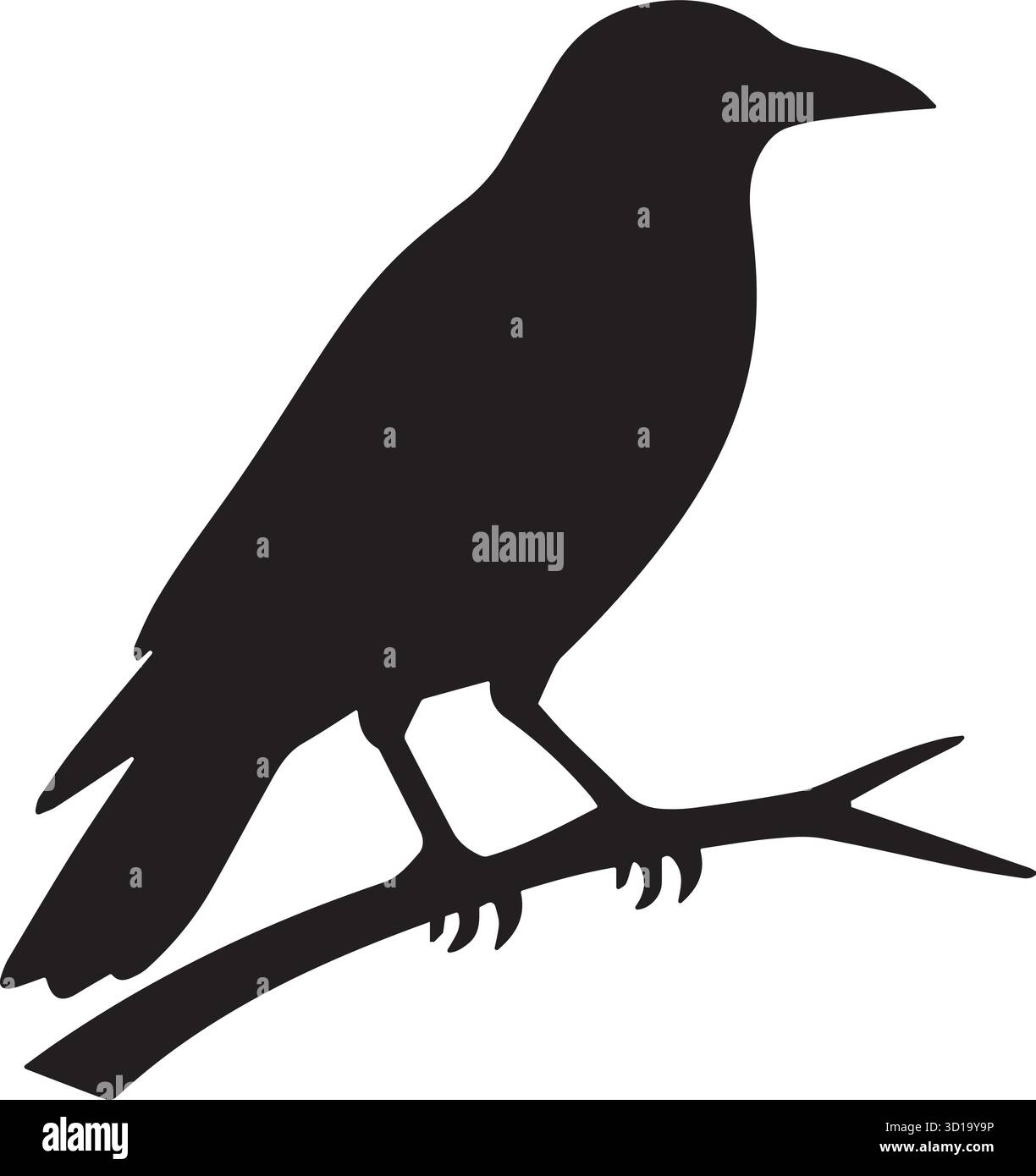 immagine vettoriale di un cingolo seduto nel brunch dell'albero Illustrazione Vettoriale