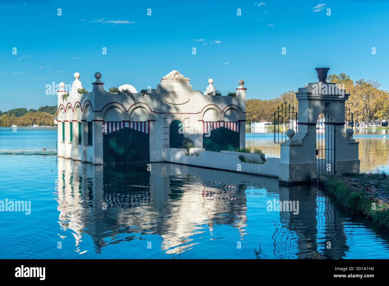 PESQUERA MARIMON BOATHOUSE LAGO DI BANYOLES PLA DE L’ESTANY PROVINCIA DI GIRONA CATALOGNA SPAGNA Foto Stock