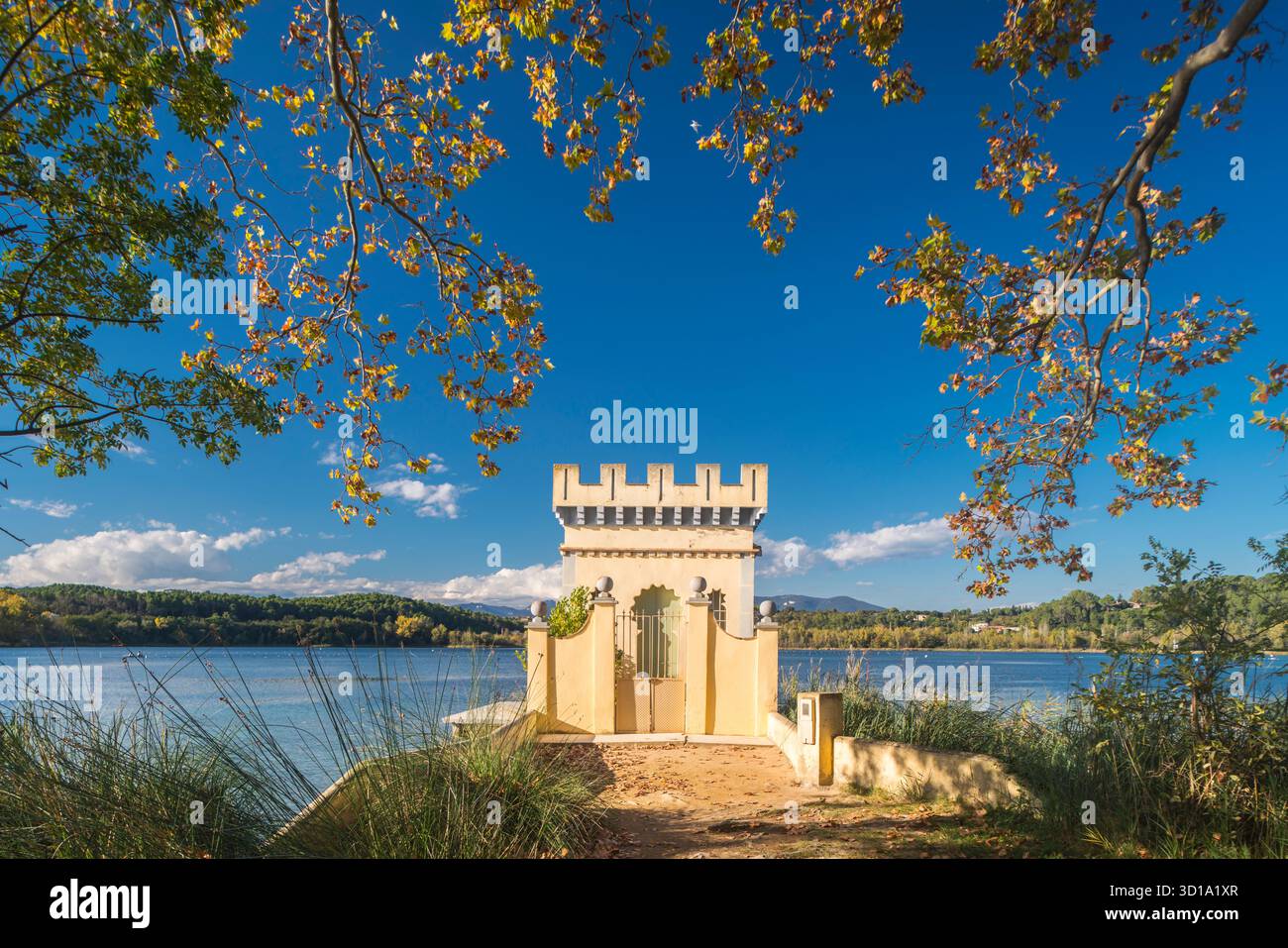 PESQUERA LA CARPA D’OR BOATHOUSE LAGO DI BANYOLES PLA DE L’ESTANY PROVINCIA DI GIRONA CATALOGNA SPAGNA Foto Stock