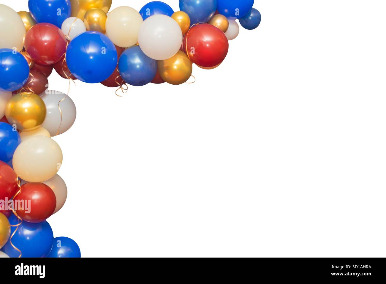 Risorsa grafica isolata per bollature di partito Foto Stock