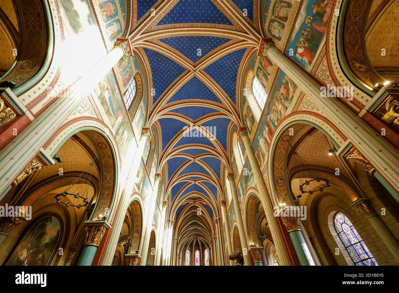 CHIESA DI SAINT GERMAIN DES PRES PARIGI Foto Stock