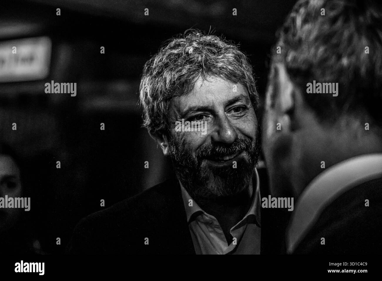 Elezioni regionali per la regione Campania dal 23 al 24 novembre 2025. Napoli, 27 ottobre 2025 - Teatro Troisi a Fuorigrotta durante la presentazione delle liste dei candidati del movimento cinque stelle per la regione Campania, con la presenza del candidato presidenziale Roberto Fico e dell'ex primo ministro Giuseppe Conte. Nella foto: Roberto Fico NAPOLI Teatro Troisi CAMPANIA ITALIA Copyright: XFABIOxSASSOxFabioxSassox 2L8A2790 Foto Stock