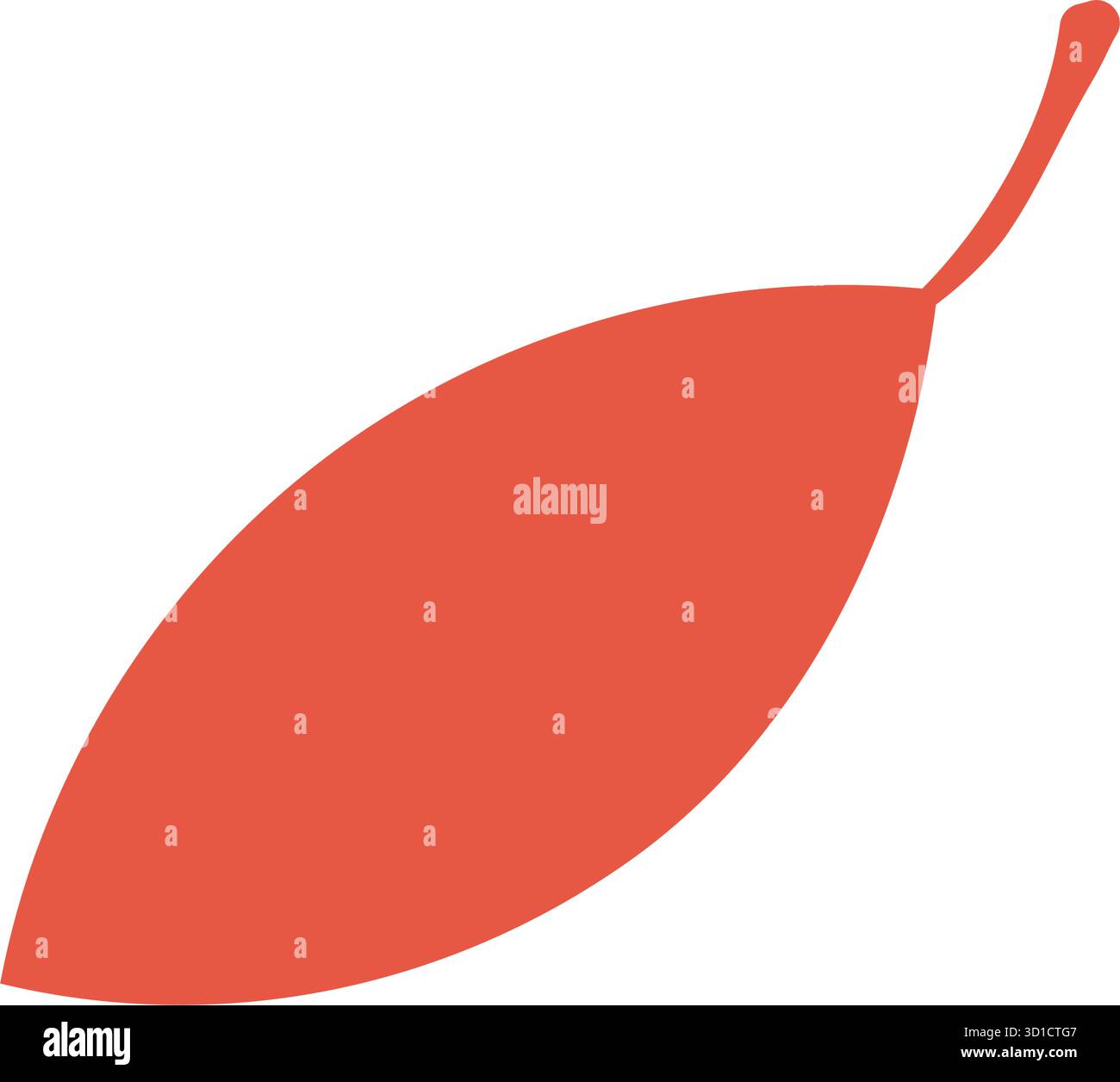 Icona Leaf Decoration Flat (decorazione lamellare piatta) Illustrazione Vettoriale