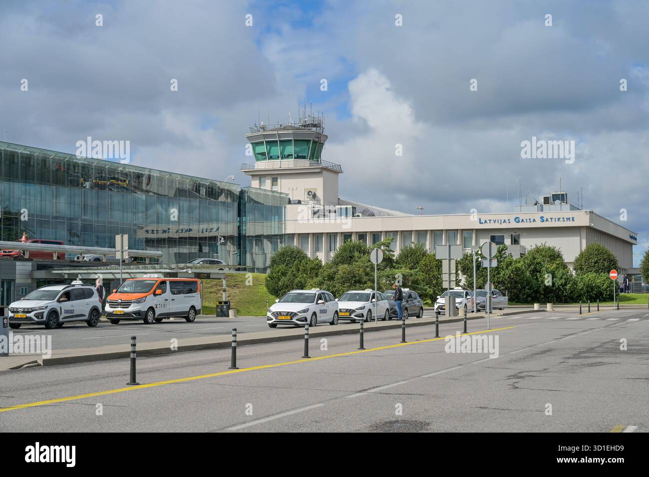 Torre, Flughafen, Aeroporto Internazionale di riga, riga, Lettland Foto Stock