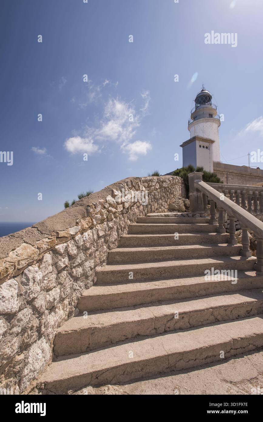 Faro de Formentor, Maiorca Foto Stock
