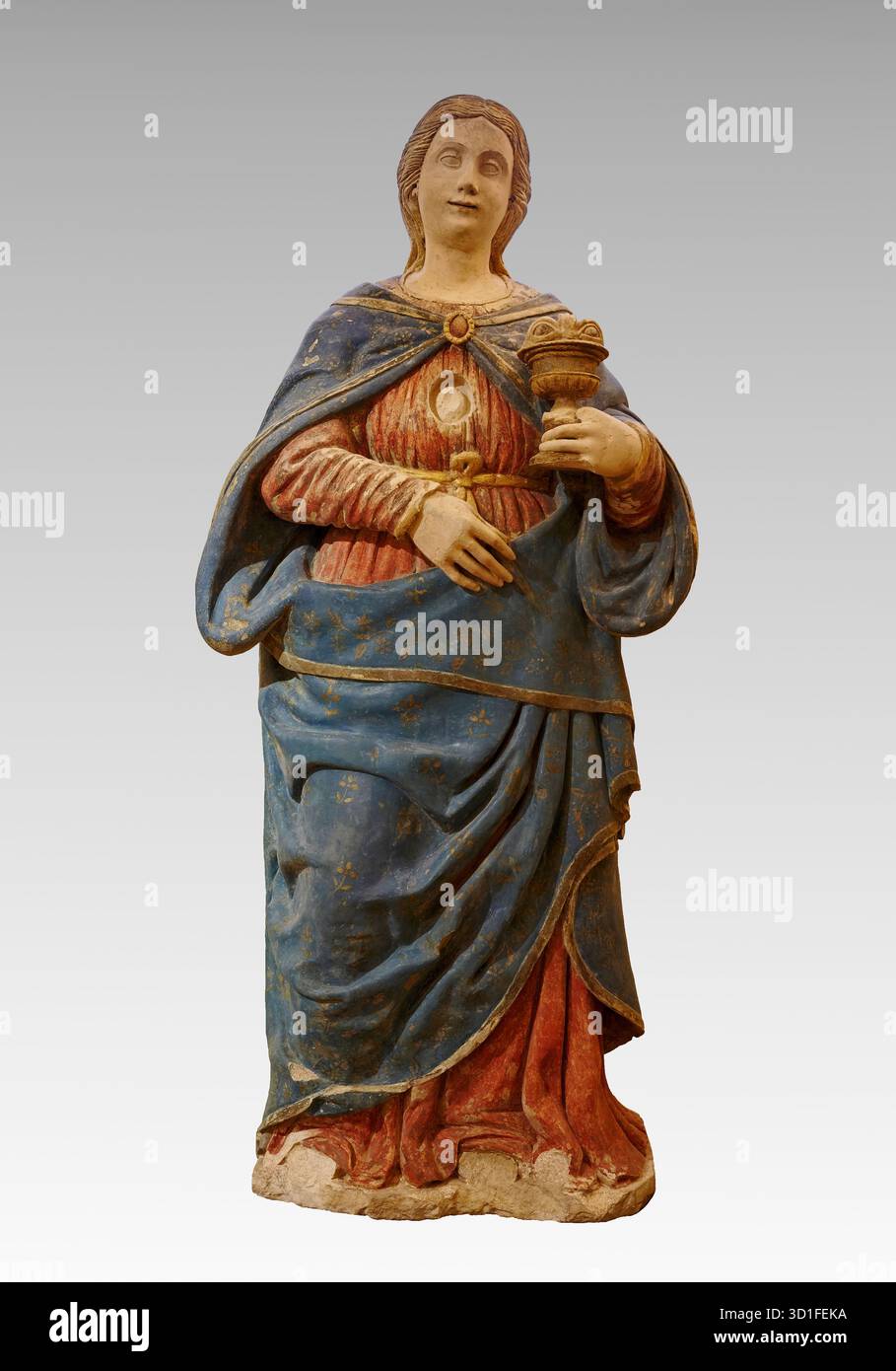 S. Lucia - pietra calcarea scolpita -scultore dell'Italia meridionale - XVI secolo - Matera, Museo Diocesano Foto Stock