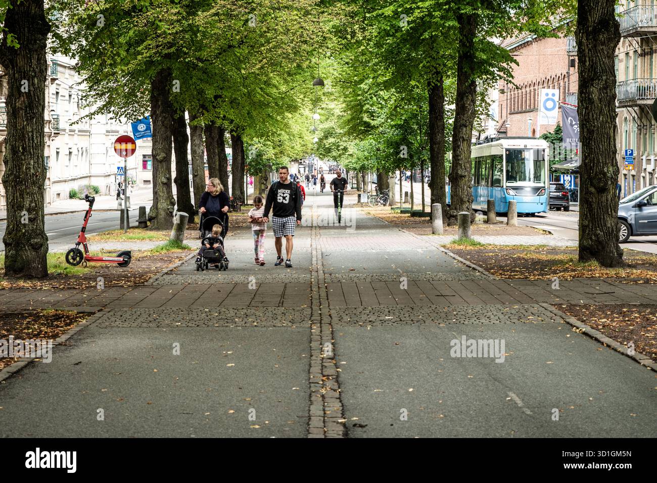 Le strade di Goteborg: Vita urbana e fascino scandinavo Foto Stock