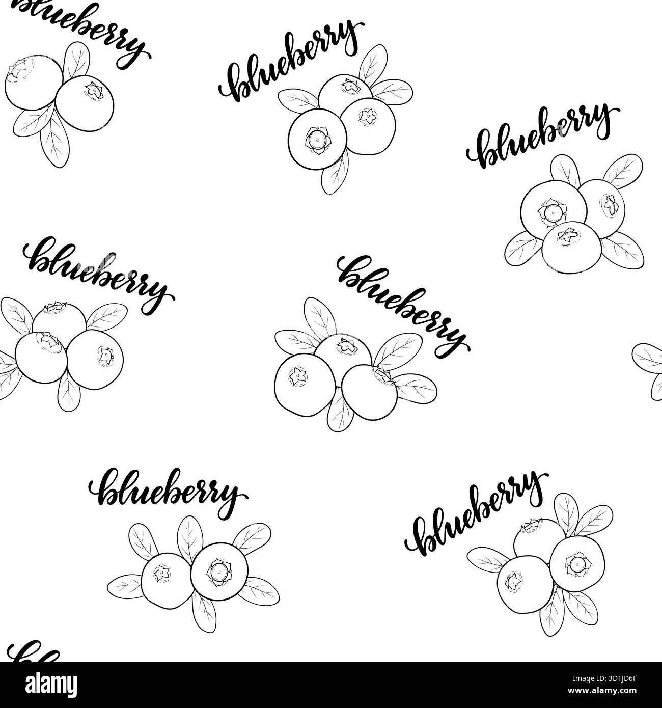 sfondo a mirtillo senza cuciture, simbolo dell'estate. biglietto d'auguri per le feste di design e invito per le vacanze estive stagionali, le feste in spiaggia Illustrazione Vettoriale