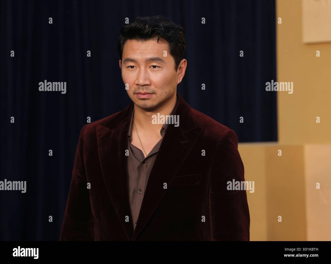 Los Angeles, Stati Uniti. 28 ottobre 2025. SIMU Liu partecipa alla prima mondiale di Netflix 'in Your Dreams' presso l'Egyptian Theater nella sezione Hollywood di Los Angeles martedì 28 ottobre 2025. Trama: Stevie e il suo fratellino Elliot viaggiano nel paesaggio selvaggiamente assurdo dei loro sogni per chiedere al Sandman di concedere loro la famiglia perfetta. Foto di Greg Grudt/UPI credito: UPI/Alamy Live News Foto Stock