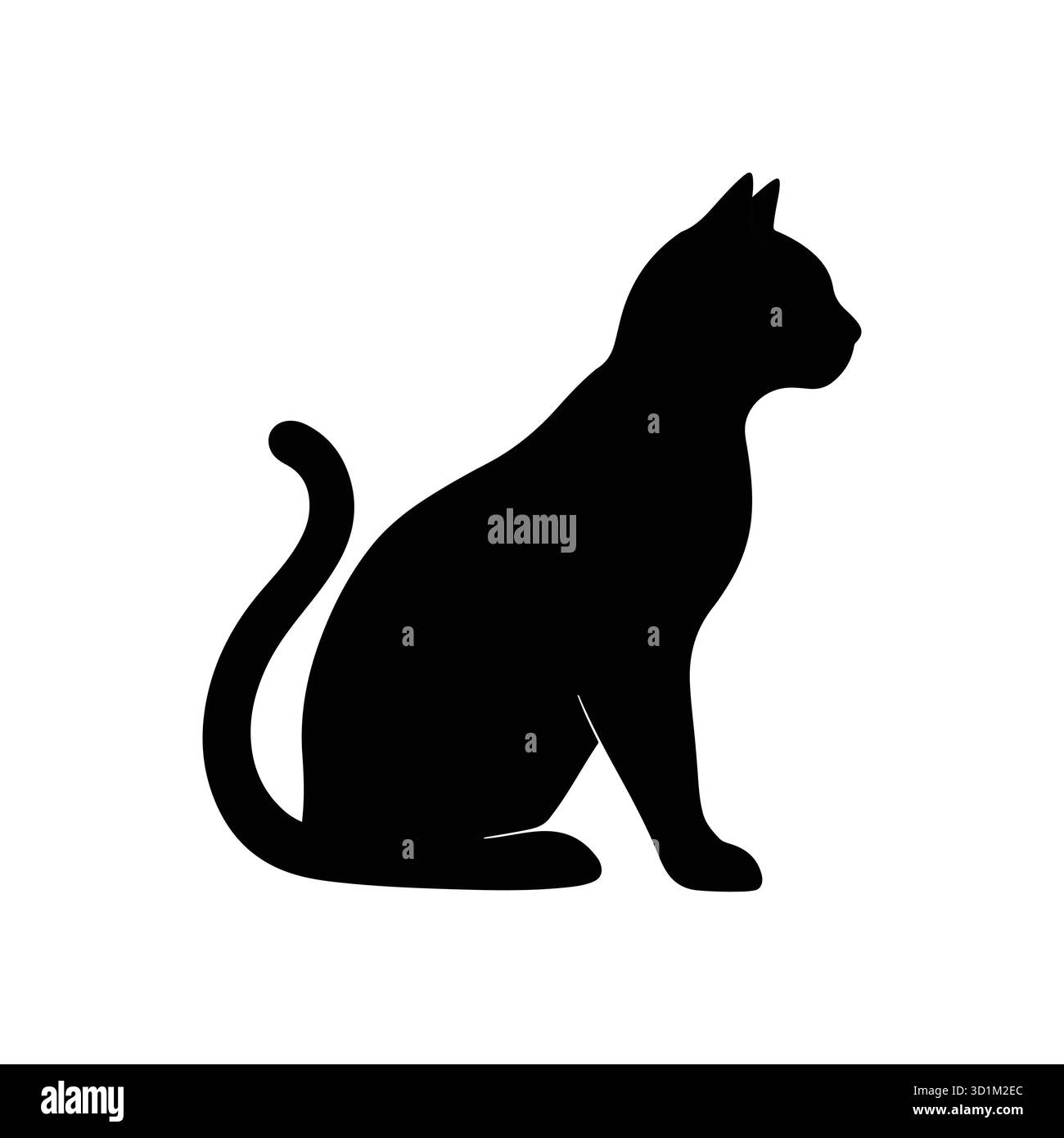 Silhouette di cat Illustrazione Vettoriale