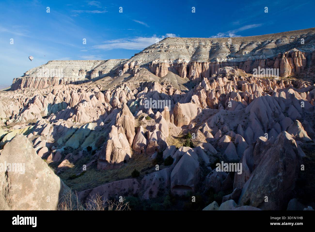 Veduta della Cappadocia, del Medio Oriente e della Turchia Foto Stock