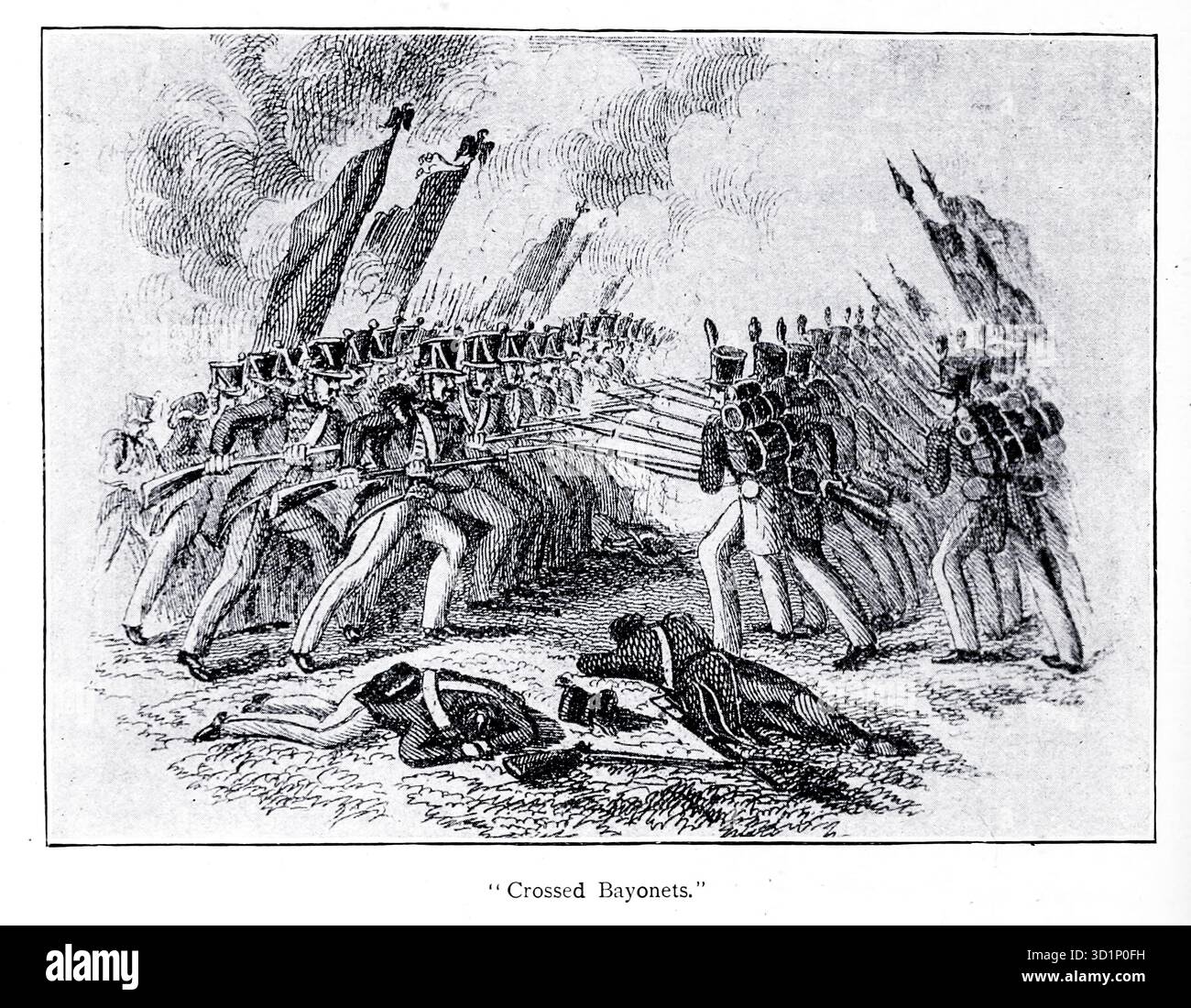 Baionette incrociate. Da ' The gun and its Development' di Greener, W. W. (William Wellington) data di pubblicazione 1897 Foto Stock