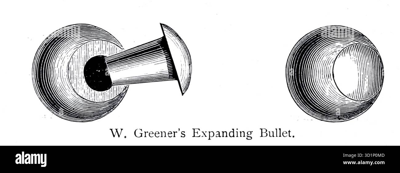 W. Greener's Expanding Bullet from the gun and its Development di Greener, W. W. (William Wellington) data di pubblicazione 1897 Foto Stock