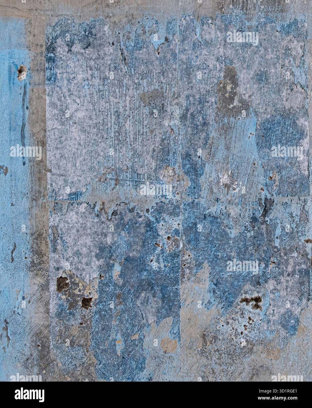 Sfondo in calcestruzzo grigio e blu ad alta risoluzione con una superficie in cemento poroso ruvida. Texture neutra e industriale, ideale per sfondi grunge. Foto Stock