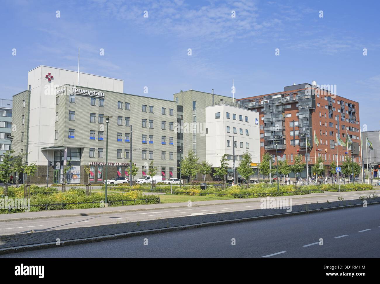 Terveystalo Leppaevaara, operatore sanitario privato, Alberganesplanadi, Espoo, Helsinki, Finlandia Foto Stock
