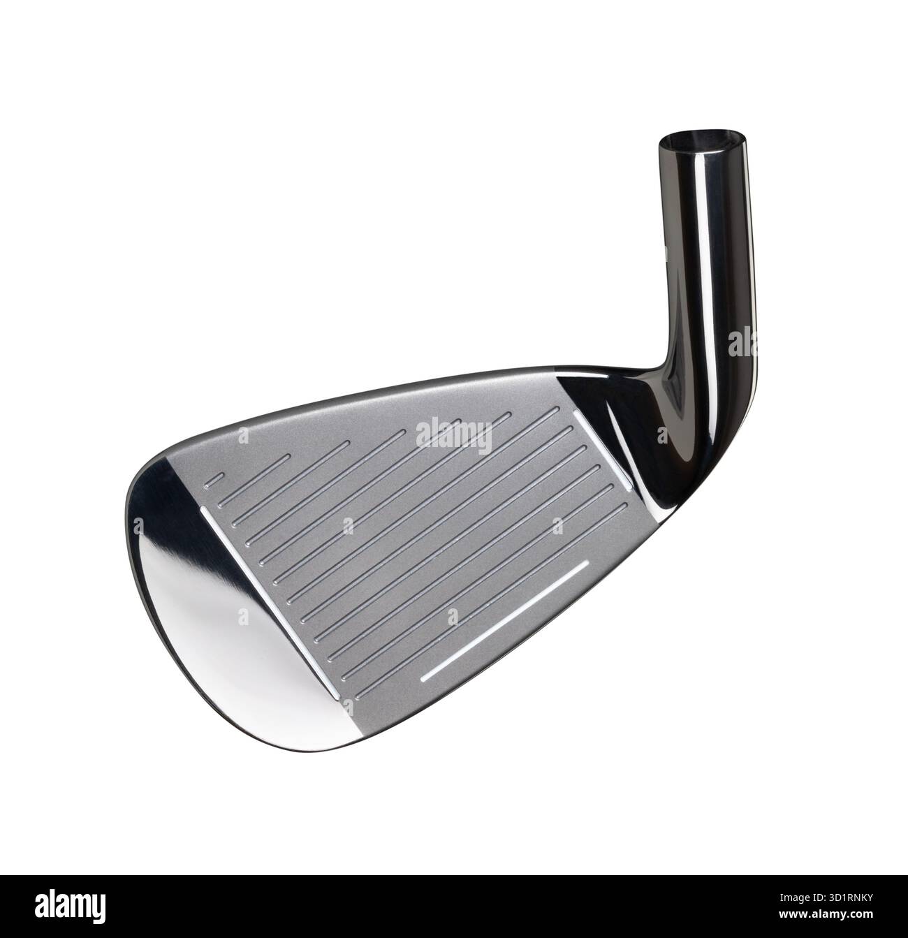 Faccia del Golf Club Iron Head isolata su sfondo bianco Foto Stock