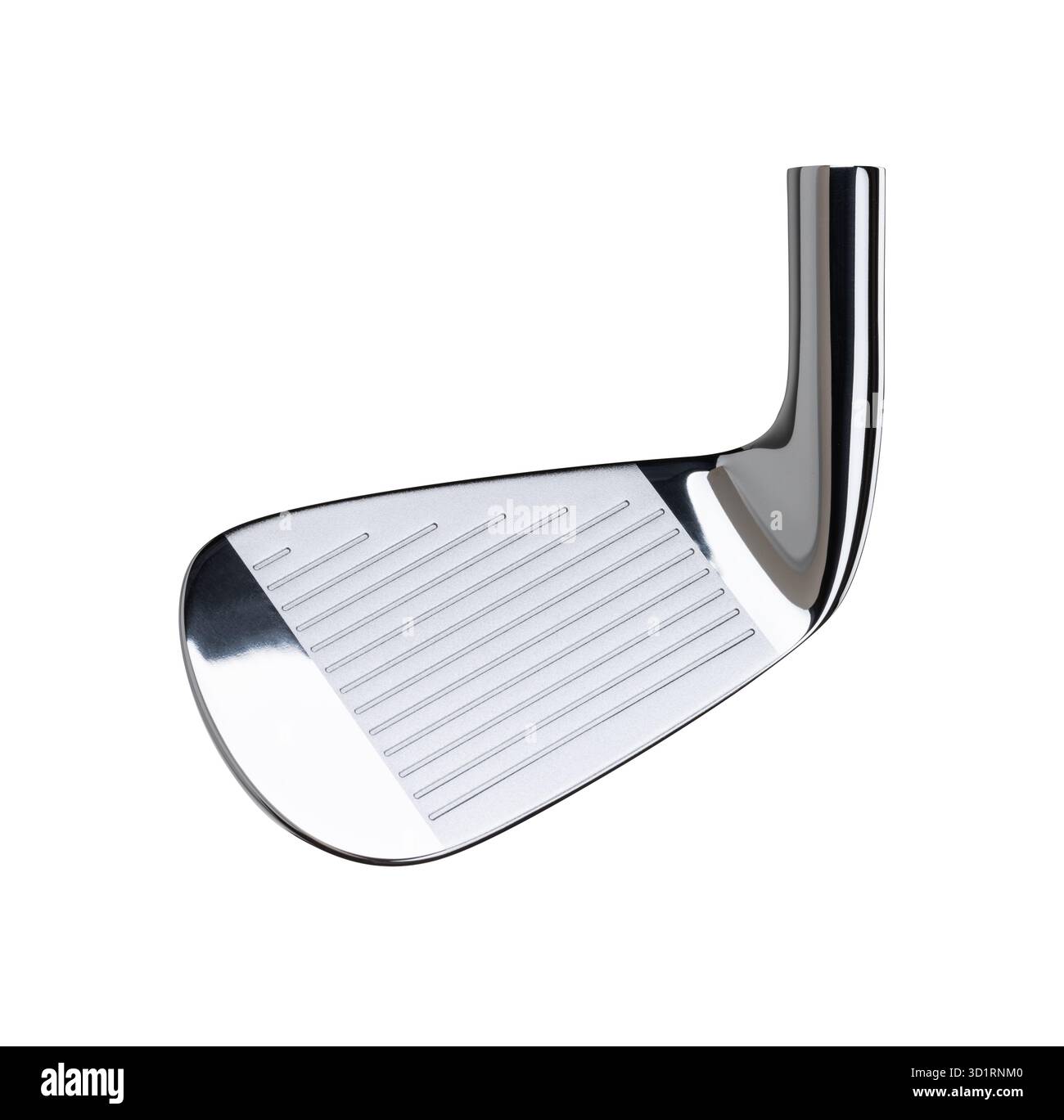 Faccia del Golf Club Iron Head isolata su sfondo bianco Foto Stock
