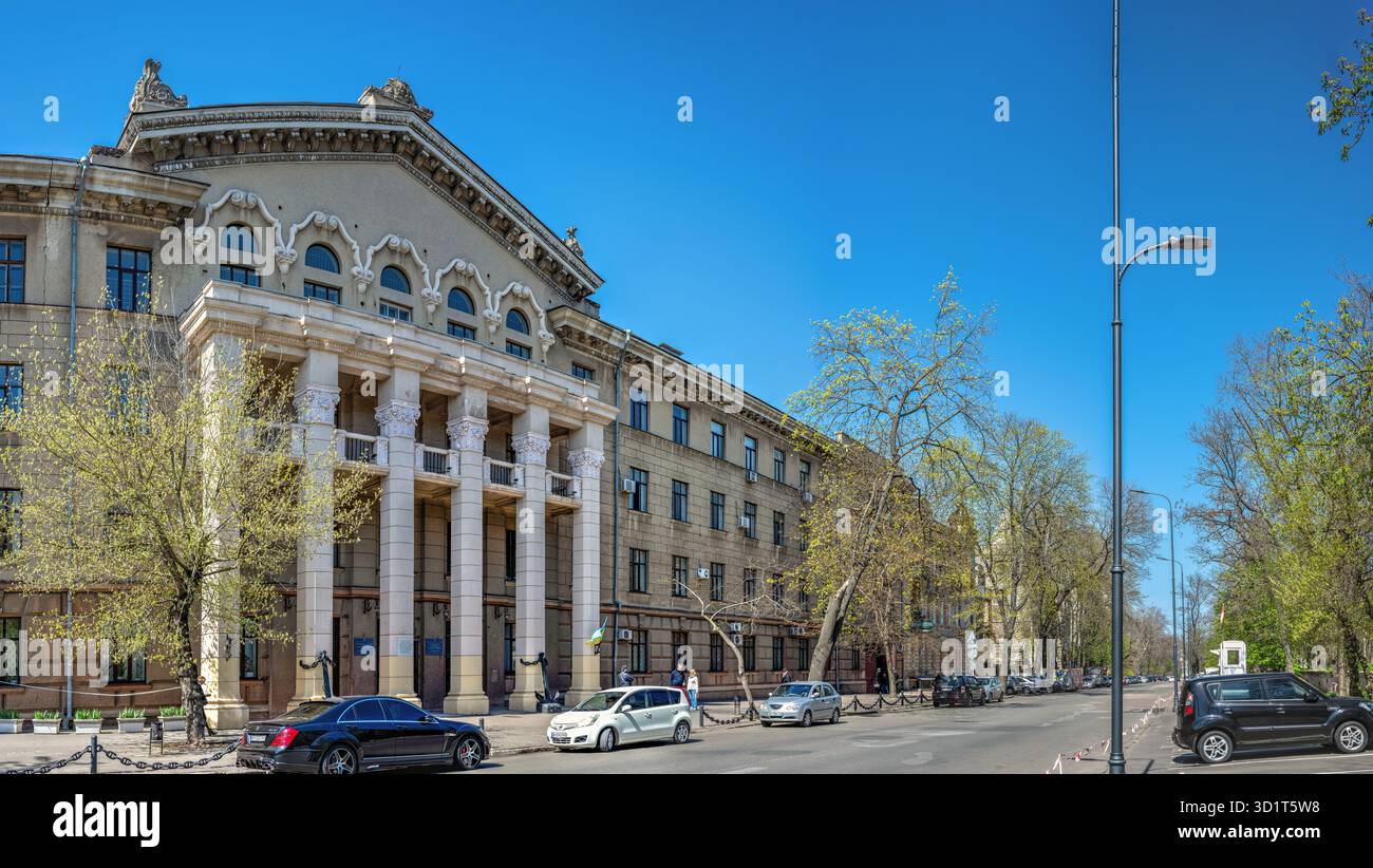 Edificio storico sulla via Marazlievskaya a Odessa, Ucraina Foto Stock