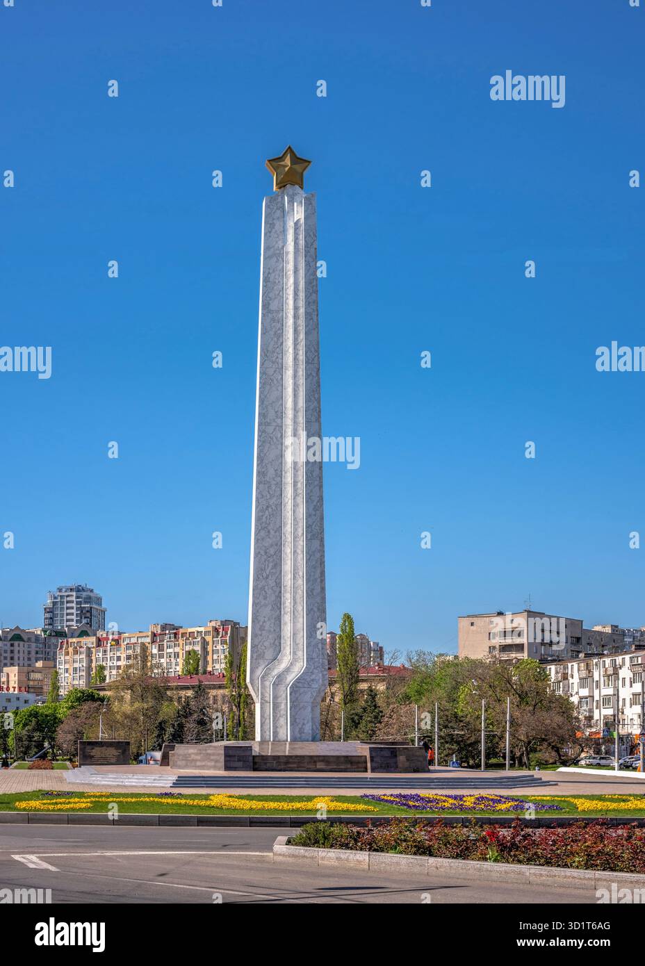 Wings of Victory Monument nel distretto di Arcadia a Odessa, Ucraina Foto Stock