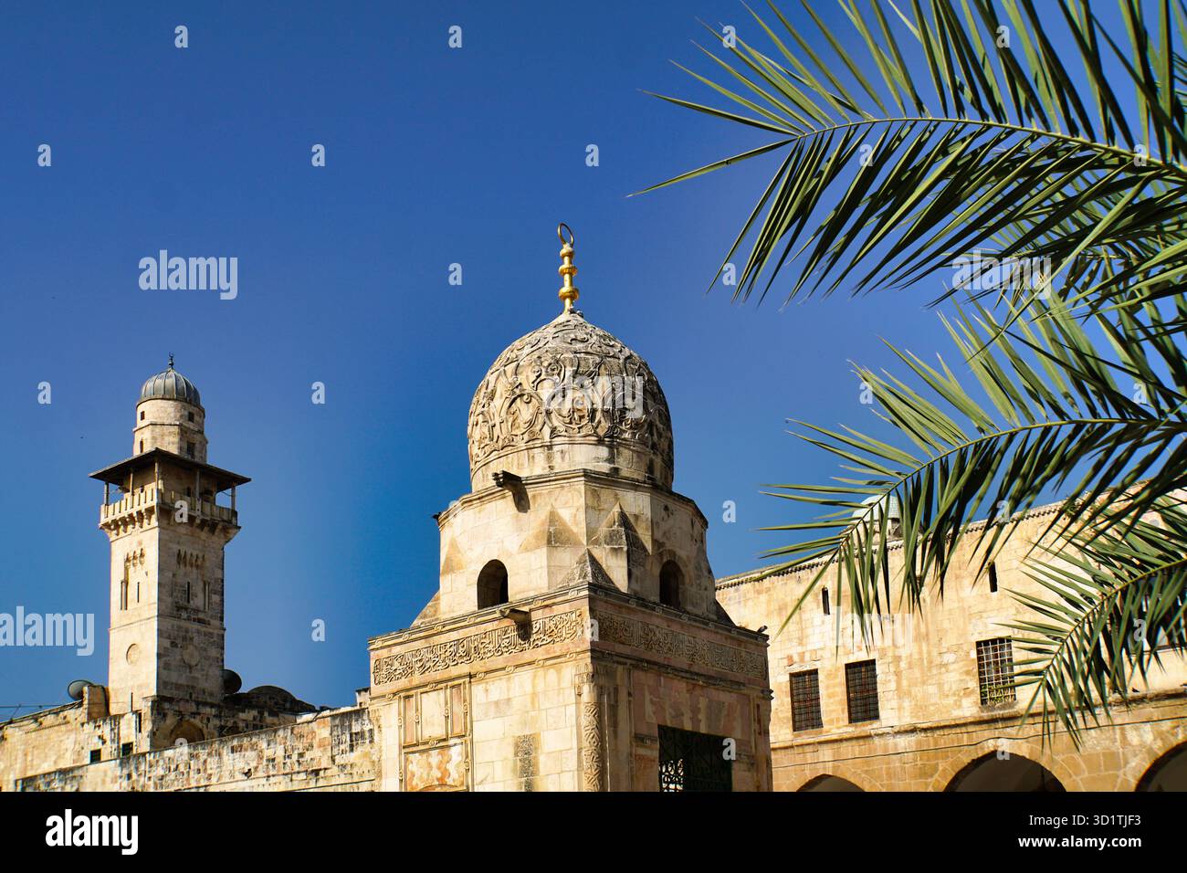 Tempelberg a Gerusalemme; Haram al sharif Foto Stock