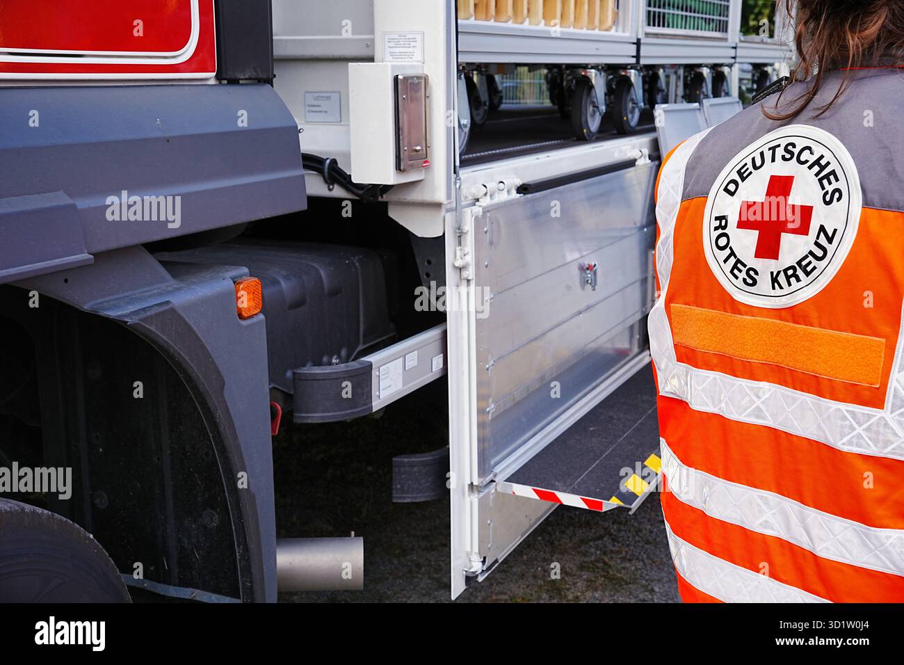 Protezione civile Croce Rossa Foto Stock