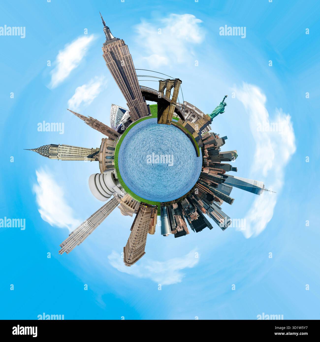 New York City minuscolo pianeta destinazioni di viaggio architettura Foto Stock