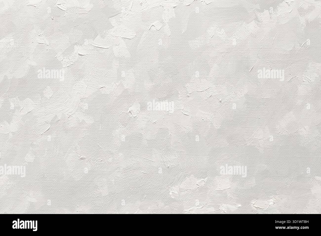 Pennello bianco pastello tratti di vernice a olio su tela, sfondo per i tuoi prodotti. Foto Stock