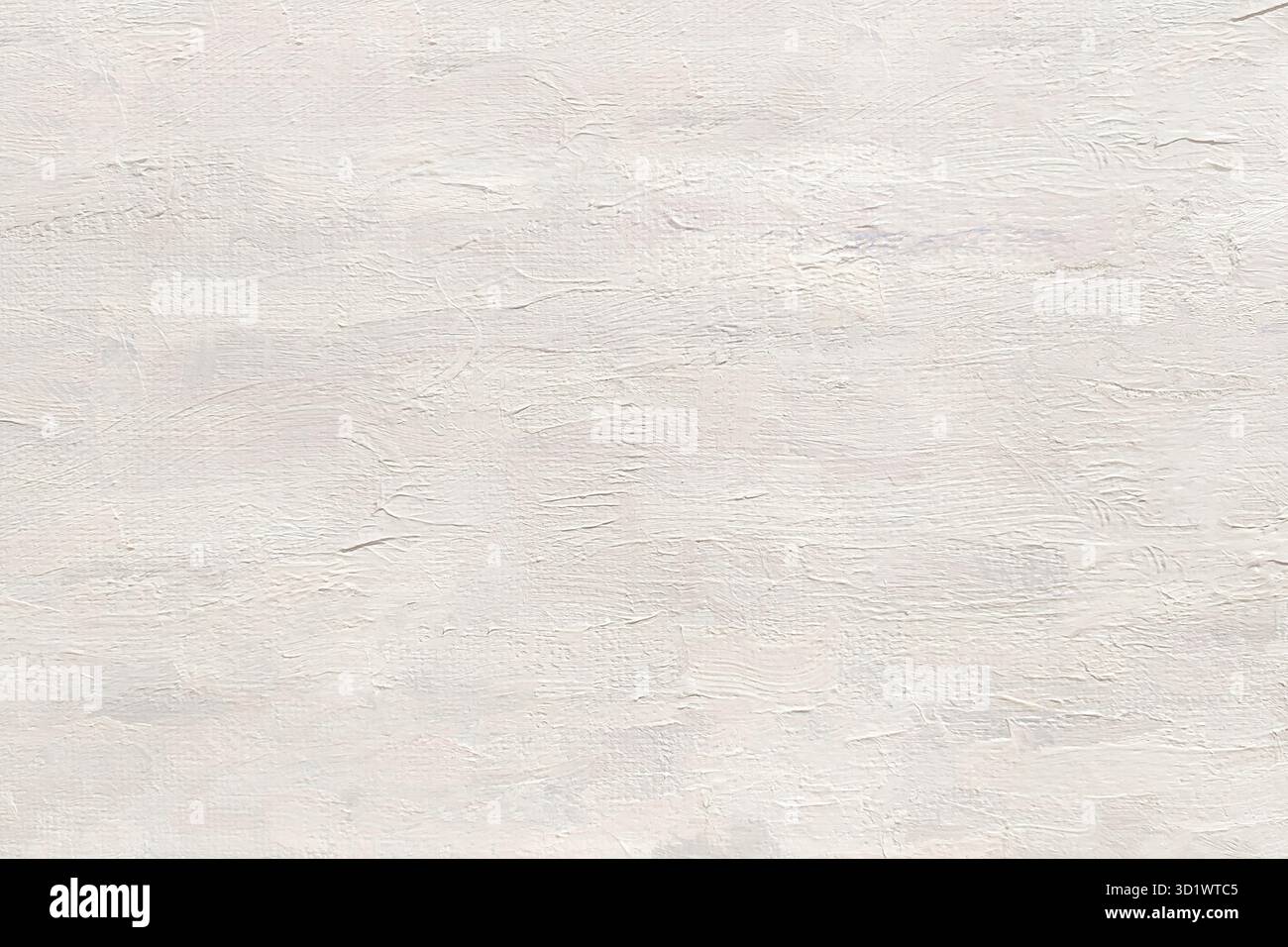 Pennello bianco pastello tratti di vernice a olio su tela, sfondo per i tuoi prodotti. Foto Stock