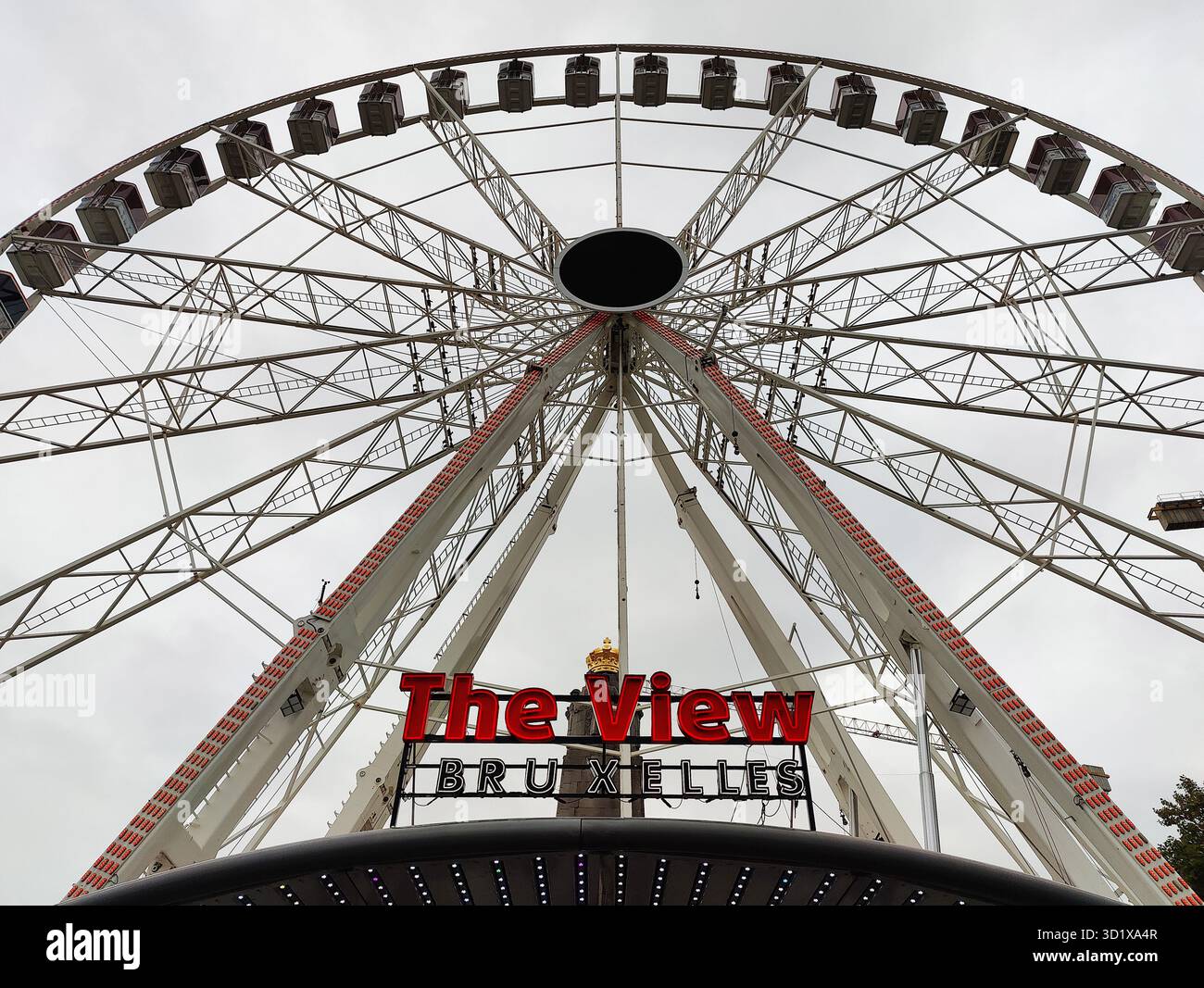 Ruota panoramica The View Bruxelles, Bruxelles, Belgio, Europa Foto Stock