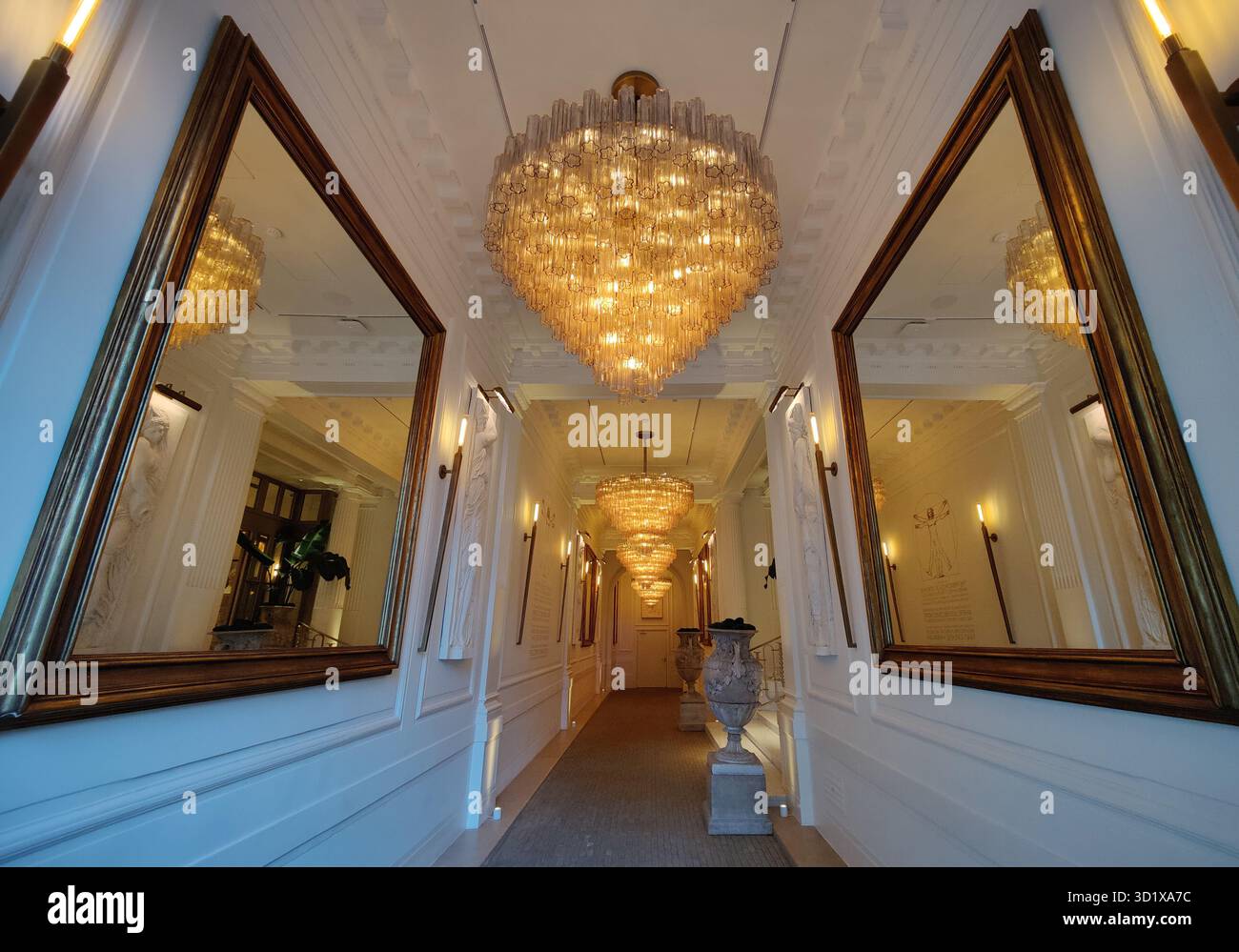 Ingresso a un elegante negozio, Bruxelles, Belgio, Europa Foto Stock