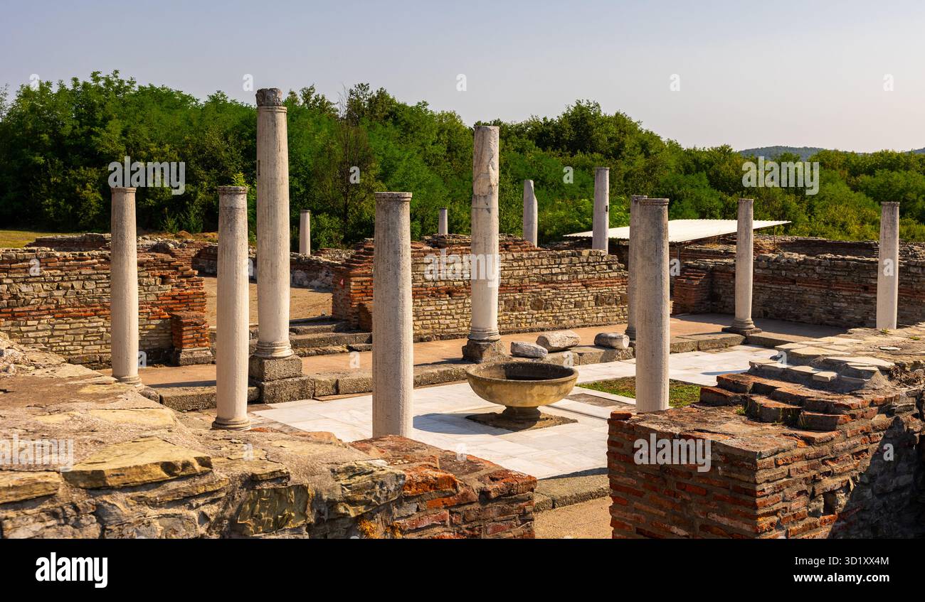 Rovine dell'antico complesso romano Felix Romuliana a Gamzigrad, Serbia Foto Stock