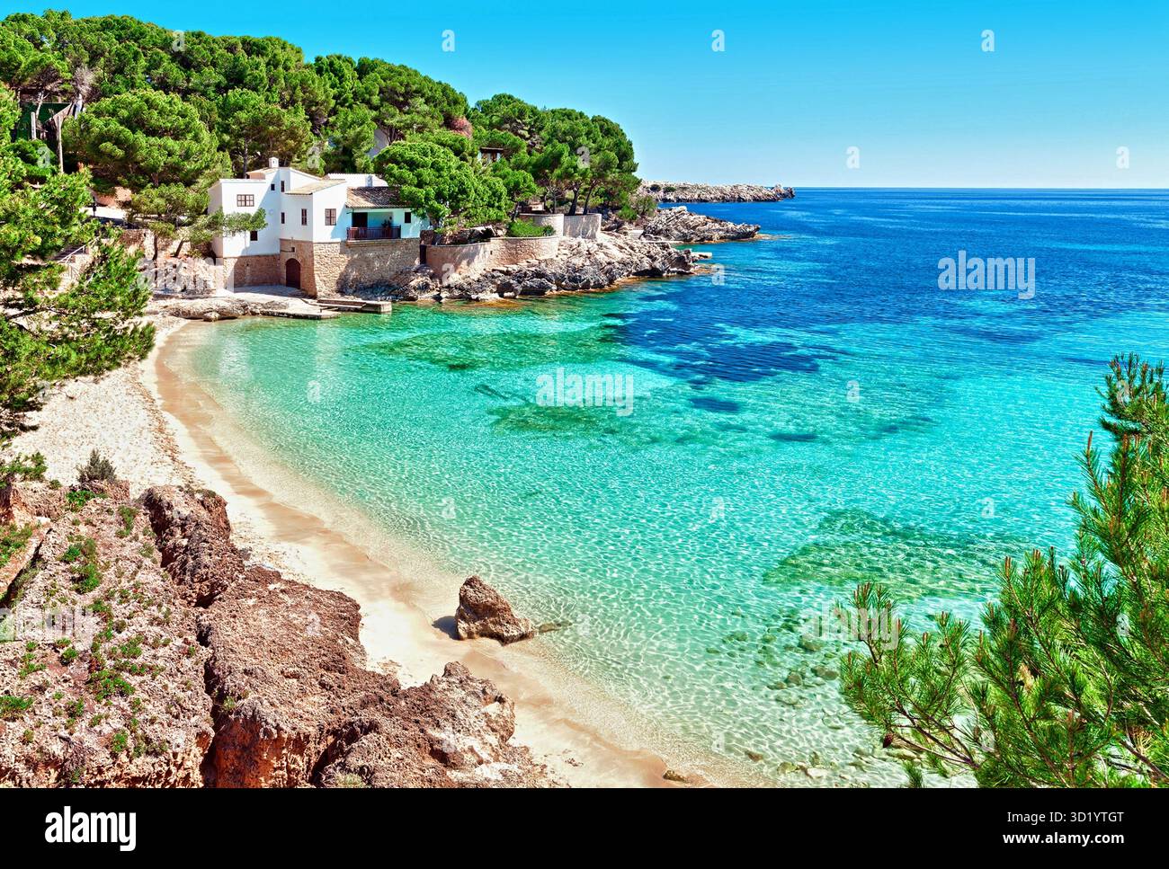 Cala Gat a Ratjada - Maiorca Foto Stock
