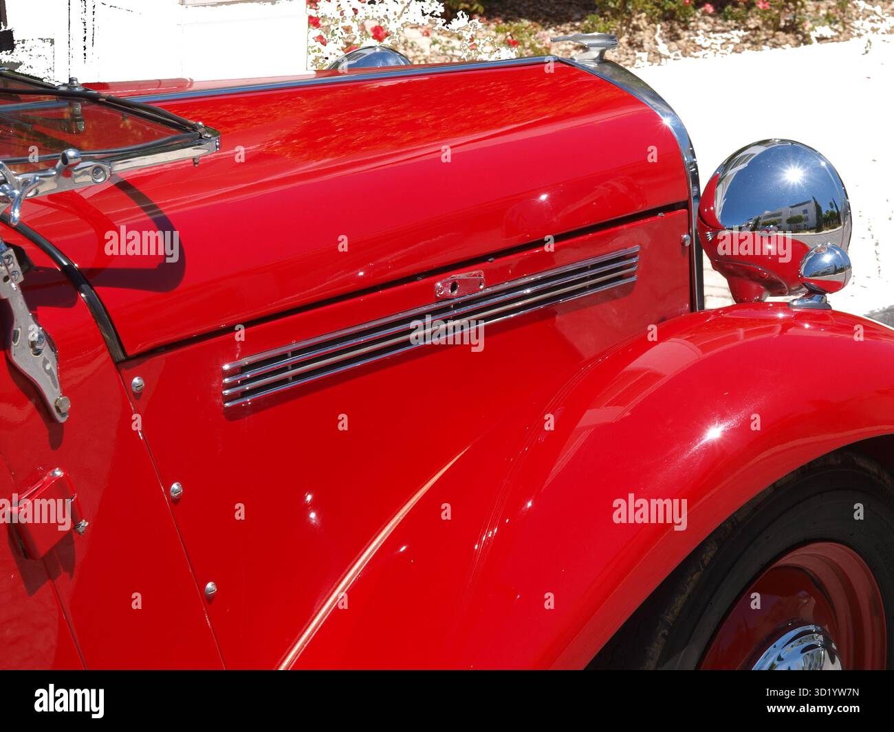 Rosso classico MG TF Foto Stock