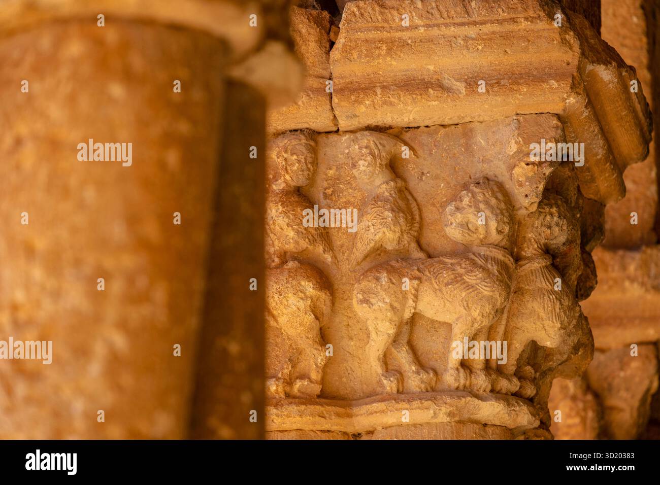 Animali fantastici con teste umane Foto Stock