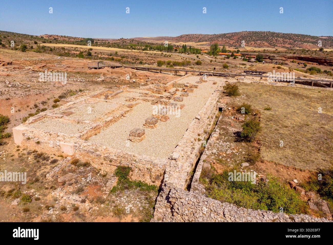 Il foro romano di Tiermes Foto Stock