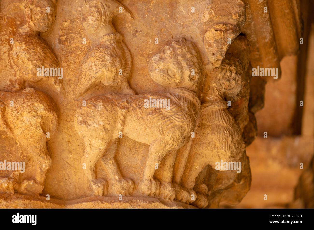 Animali fantastici con teste umane Foto Stock