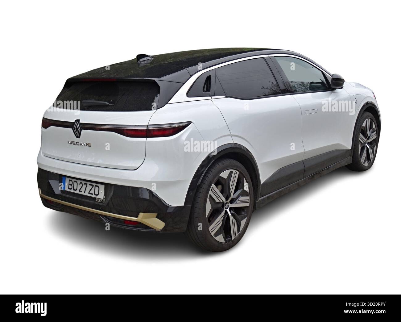 Renault Megane e-Tech Electric mostra il suo design moderno e futuristico Foto Stock