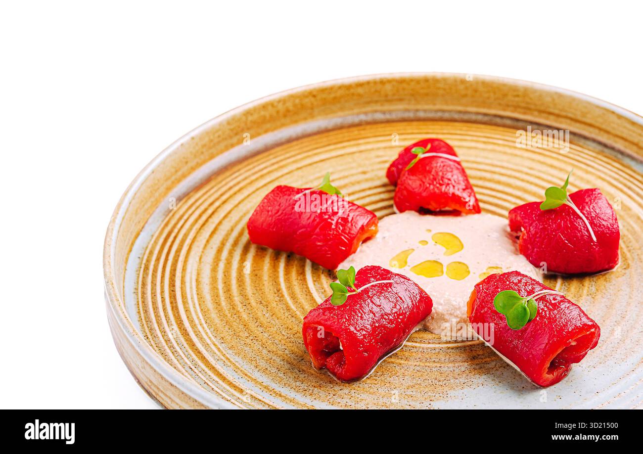 Peperone rosso fermentato fatto in casa Foto Stock