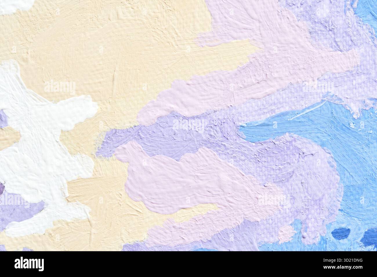 Colorata texture astratta pastello con morbidi gialli, rosa e viola Foto Stock