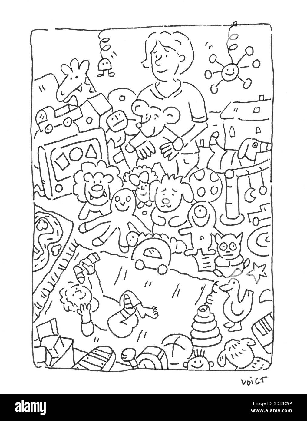 giocattoli e bambini Foto Stock