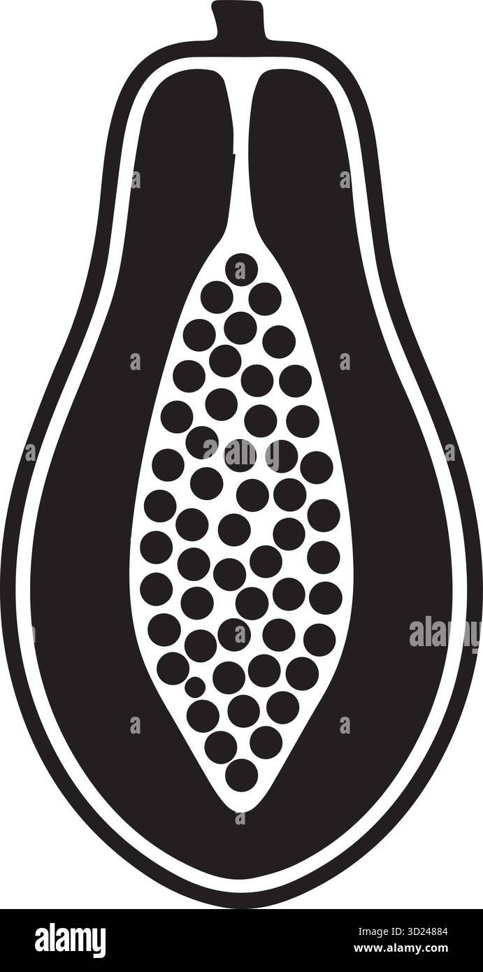 illustrazione papaya disegno vettoriale Illustrazione Vettoriale