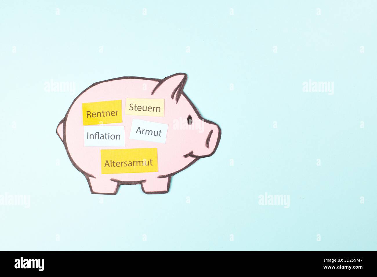 Povertà nella vecchiaia, inflazione, tasse e solidarietà boomer per i pensionati, anno sociale obbligatorio, anziani, lavoratore in pensione, volontariato, lingua tedesca Foto Stock