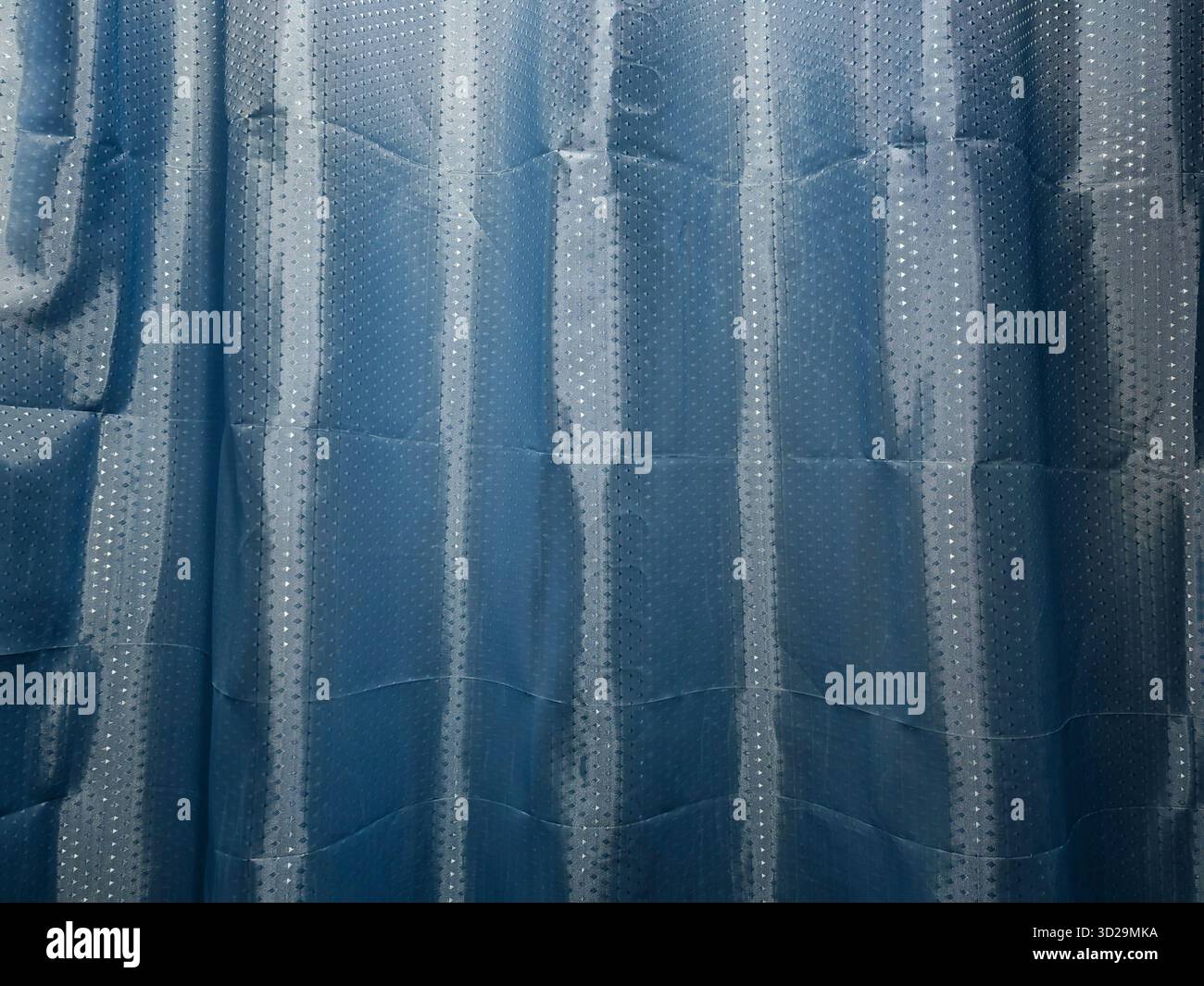 Forme d'onda astratte. Tende per doccia. Foto Stock