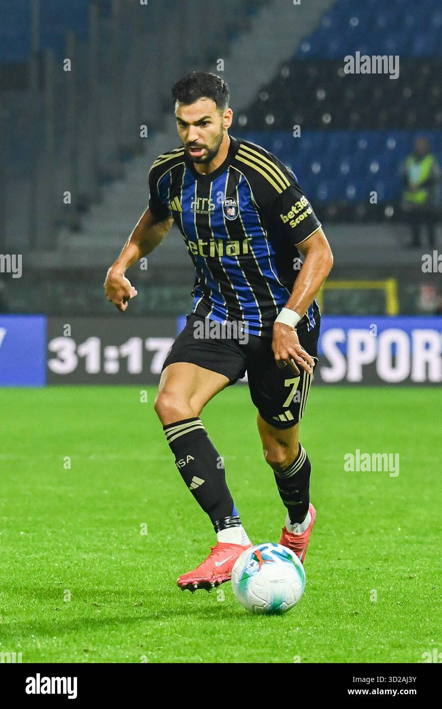 Pisa, Italia. 30 ottobre 2025. Mehdi Leris (Pisa) durante il Pisa SC vs SS Lazio, partita di serie A A Pisa, Italia, ottobre 30 2025 crediti: Agenzia fotografica indipendente/Alamy Live News Foto Stock